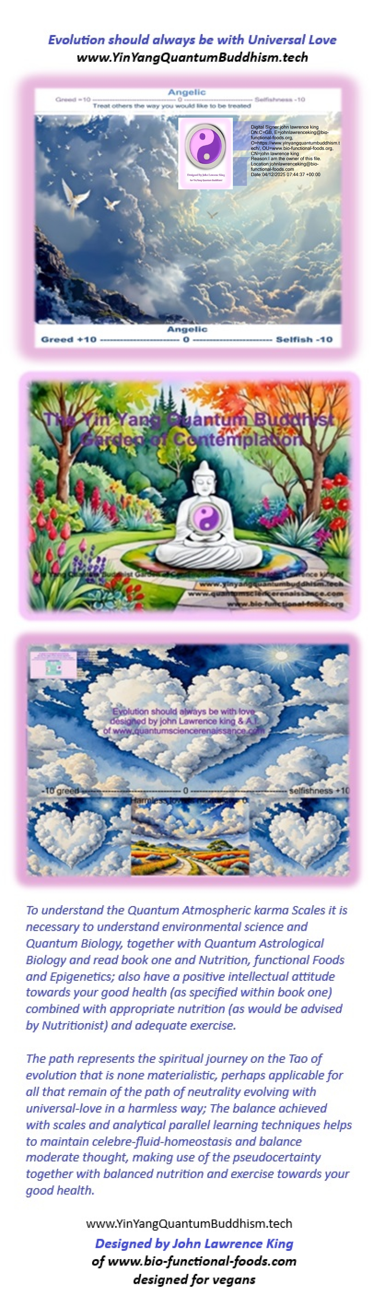 The Scales of Quantum Karma designed by john Lawrence king  of www.yinyangquantumbuddhism.tech