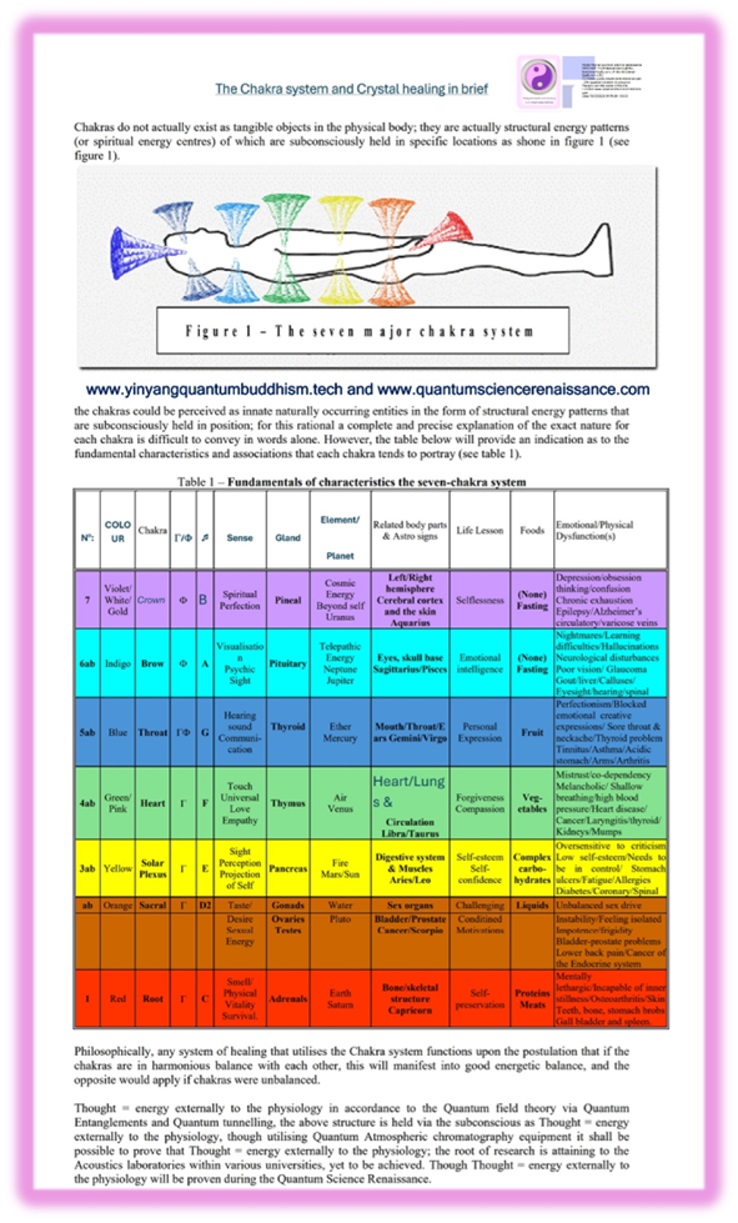 Complementary Holistic System &ndash; designed by john Lawrence king